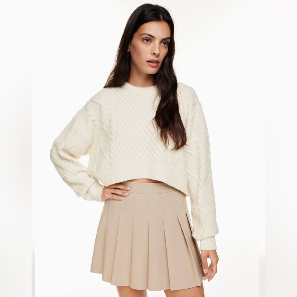 Aritzia Sunday Best Peggy Cropped Sweater Size Large